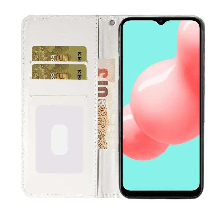 Couverture de Protection en Cuir D'impression de Motif Pour Samsung Galaxy A32 5G / M32 5G - Papillon Bleu