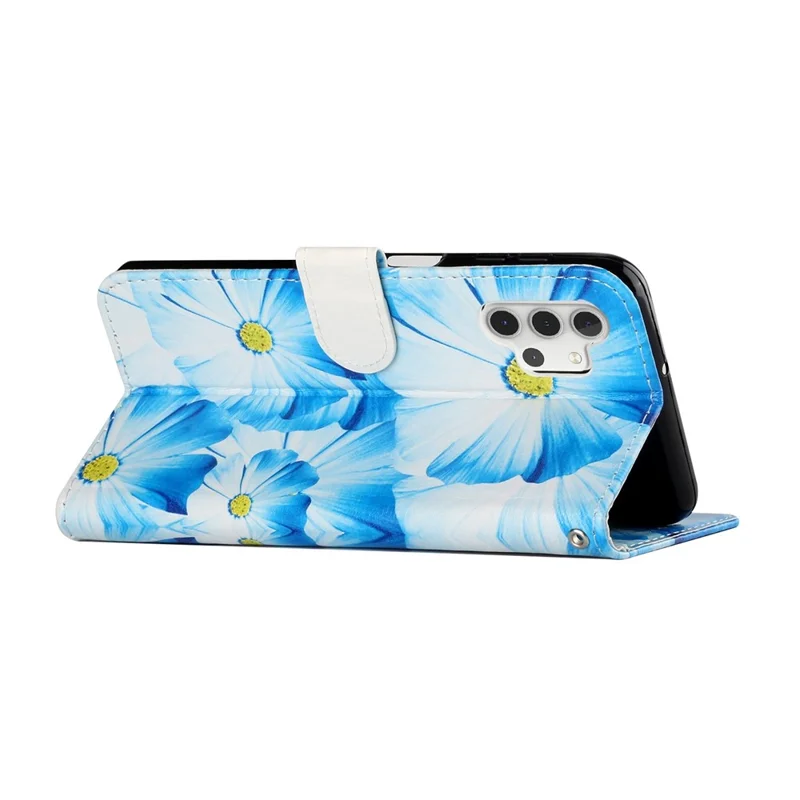 Pattern Printing Leather Protector Cover for Samsung Galaxy A32 5G/M32 5G - Orchid