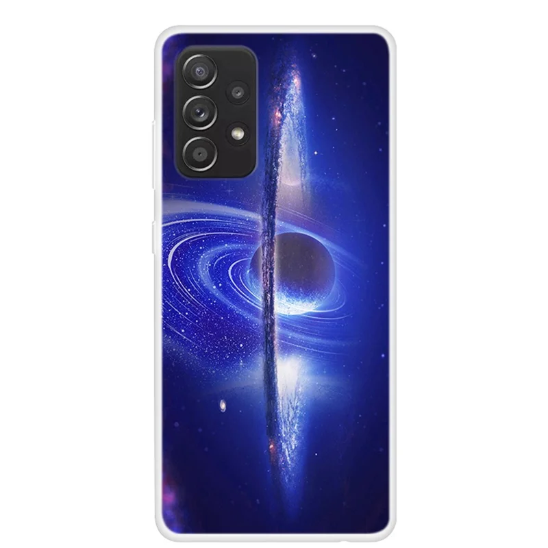 Starry Sky Pattern Printing TPU Soft Cell Phone Case for Samsung Galaxy A52 4G/5G / A52s 5G - the Milky Way