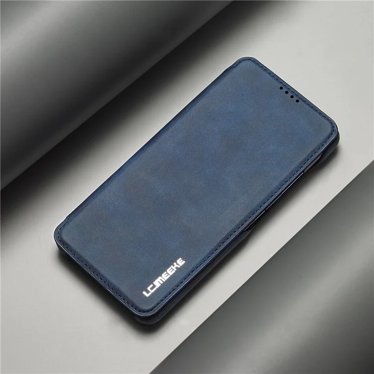 LC.IMEEKE Retro Style Protector Stand Leather Case avec Porte-Carte pour Samsung Galaxy A52 4G/5G / A52s 5G - Bleu