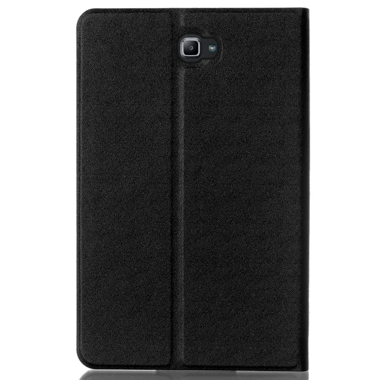 Sand-like Texture Leather Stand Case for Samsung Galaxy Tab A 10.1 (2016) - Black