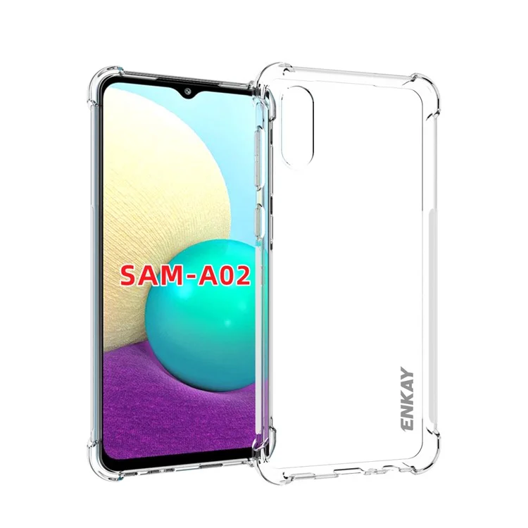 Enkay Hat Prince Enk-pc107 4 Углы Против Капли Подушки Безопасности Против Скольжения Clear Cover TPU Для Samsung Galaxy A02