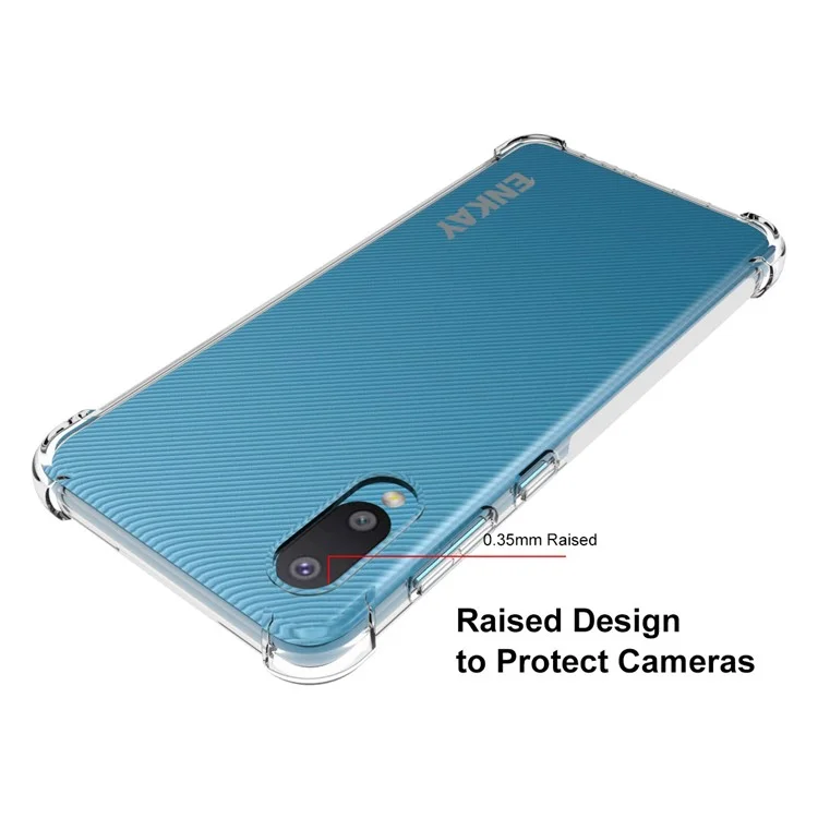 Enkay Hat Prince Enk-pc107 4 Углы Против Капли Подушки Безопасности Против Скольжения Clear Cover TPU Для Samsung Galaxy A02