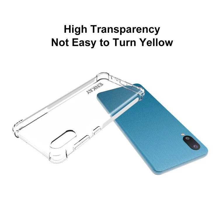 Enkay Hat Prince Enk-pc107 4 Углы Против Капли Подушки Безопасности Против Скольжения Clear Cover TPU Для Samsung Galaxy A02