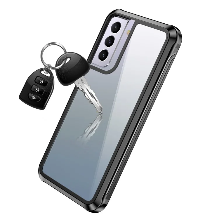 Ganzkörperschutz Hard PC Case Shell Eingebauter Pet-bildschirmschutz Für Samsung Galaxy S21+ 5G