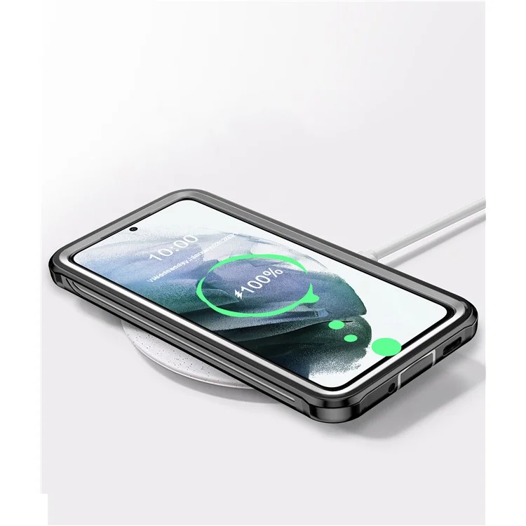 Ganzkörperschutz Hard PC Case Shell Eingebauter Pet-bildschirmschutz Für Samsung Galaxy S21+ 5G