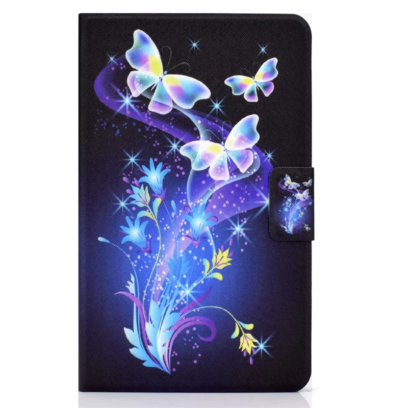 Pattern Printing Leather Full Protection Tablet Case for Samsung Galaxy Tab S6 Lite (2020) P615 P610 / (2022) / (2024) - Butterflies and Flowers