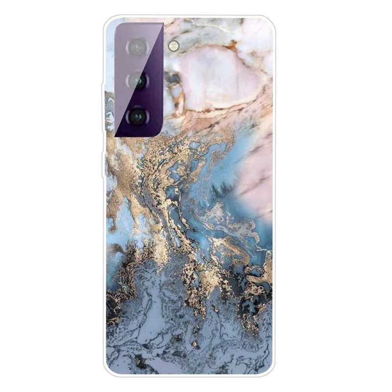Marble Pattern Drop-proof TPU Phone Case for Samsung Galaxy S21 4G/5G - Style D