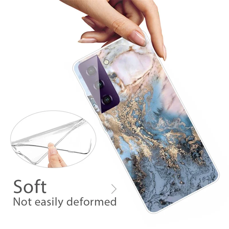 Marble Pattern Drop-proof TPU Phone Case for Samsung Galaxy S21 4G/5G - Style D