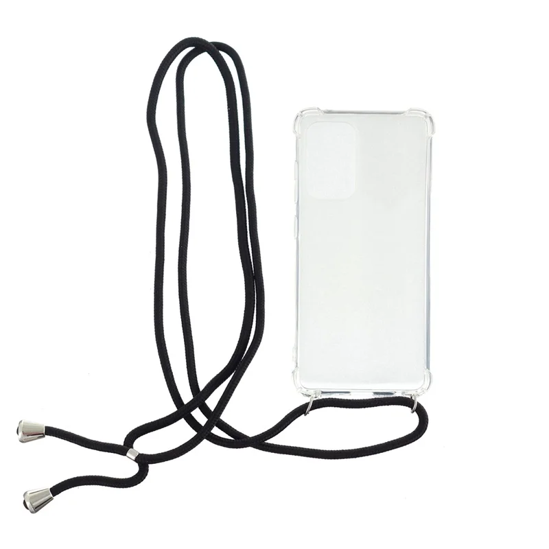 Four Corner Shockproof Airbag TPU Phone Case with Lanyard for Samsung Galaxy A52 4G/5G / A52s 5G