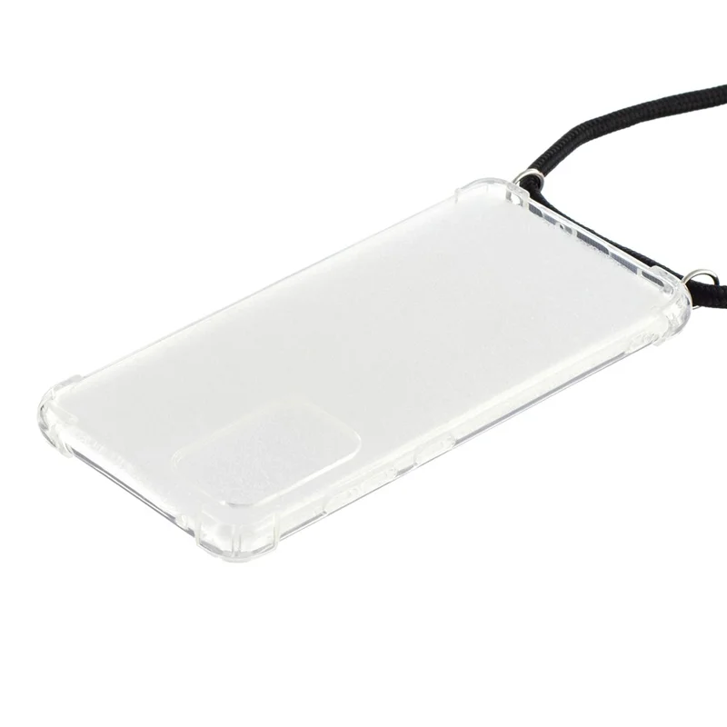 Four Corner Shockproof Airbag TPU Phone Case with Lanyard for Samsung Galaxy A52 4G/5G / A52s 5G