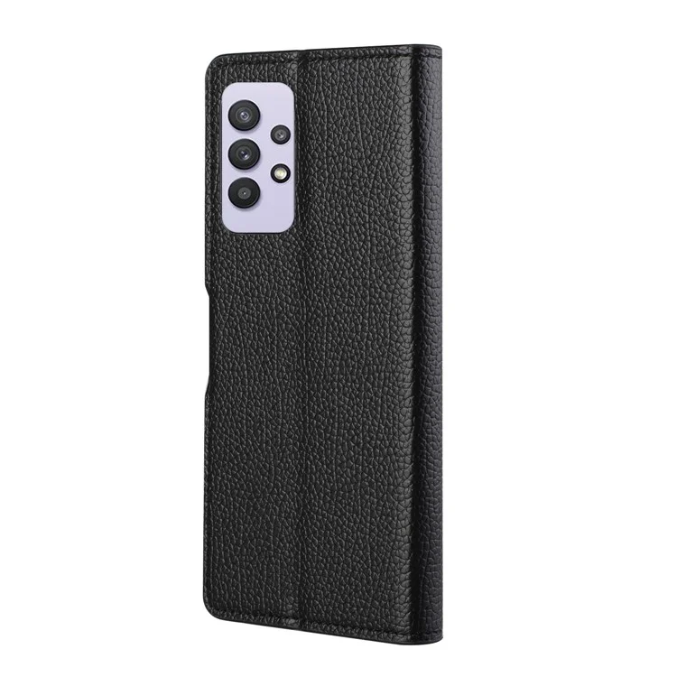 Litchi Skin Wallet Leather Shell for Samsung Galaxy A32 4G Protector Flip Cover