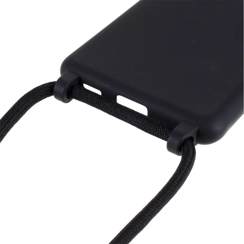 Soft TPU Case with Hanging Rope for Samsung Galaxy S21 Ultra 5G - Black