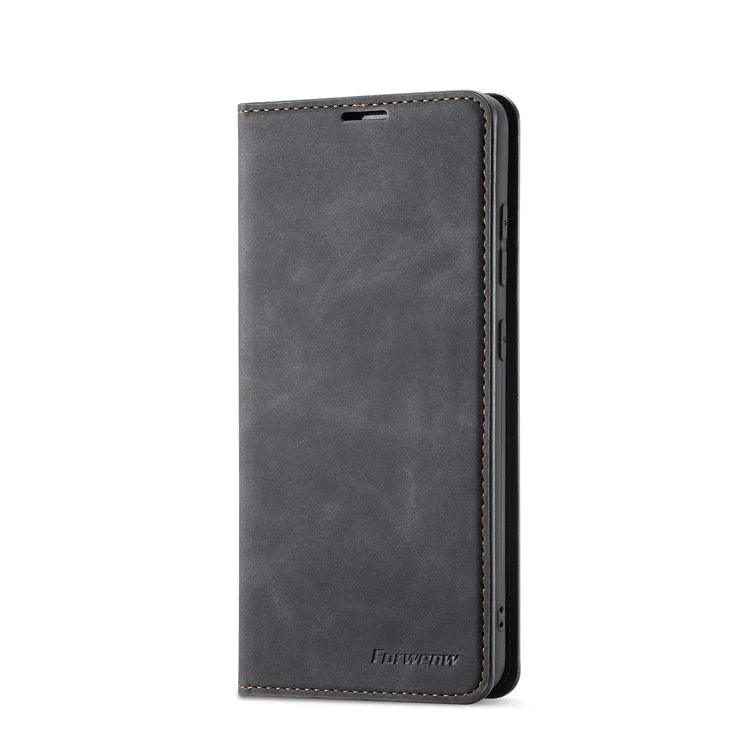 Forwenw Fantasy Series Skin Feeling Leather Case Para Samsung Galaxy A72 5G / 4G - Negro