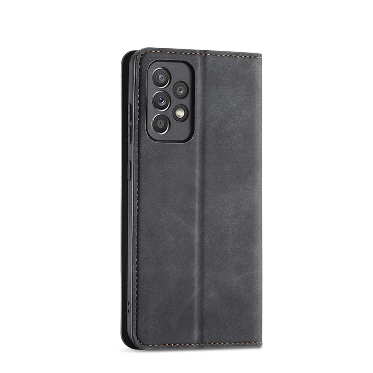 Forwenw Fantasy Series Skin Feeling Leather Case Para Samsung Galaxy A72 5G / 4G - Negro