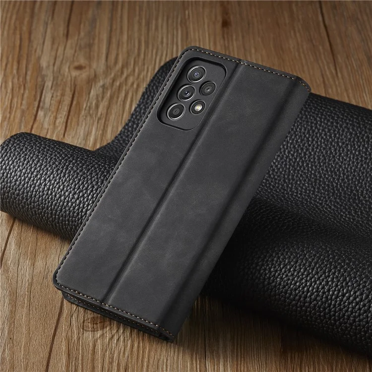 Forwenw Fantasy Series Skin Feeling Leather Case Para Samsung Galaxy A72 5G / 4G - Negro