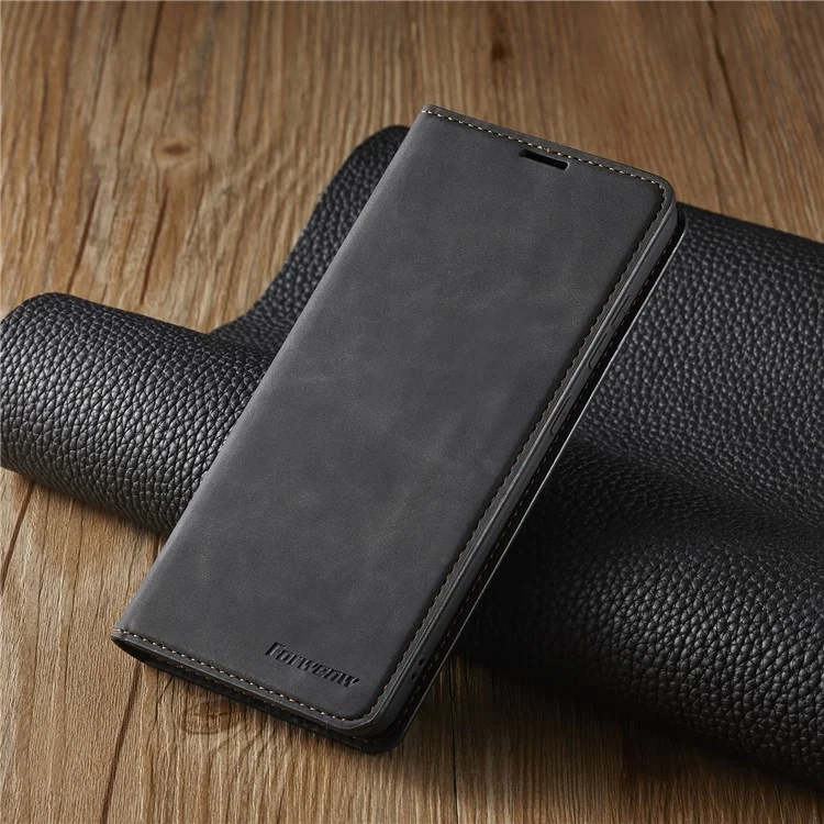 Forwenw Fantasy Series Skin Feeling Leather Case Para Samsung Galaxy A72 5G / 4G - Negro