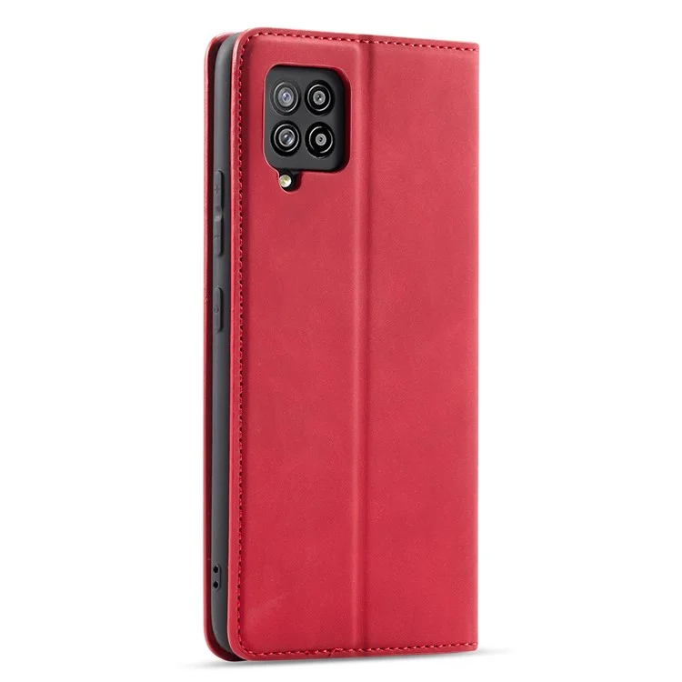 FORWENW Fantasy Series Skin Feeling Custodia In Pelle Per Samsung Galaxy A12 - Rosso