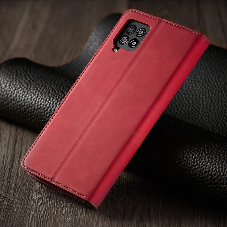 FORWENW Fantasy Series Skin Feeling Custodia In Pelle Per Samsung Galaxy A12 - Rosso