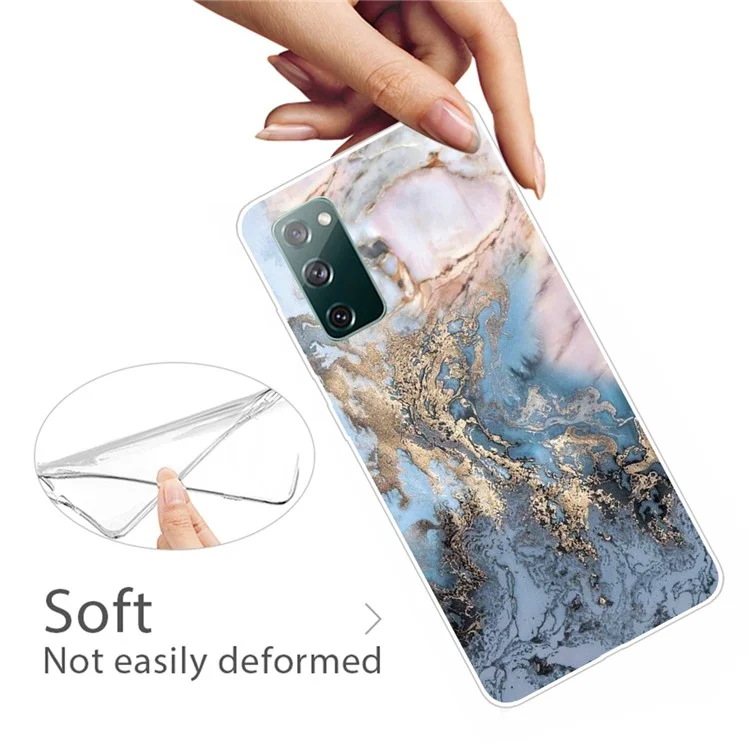 Étui de protection en TPU souple avec motif marbre pour Samsung Galaxy S20 FE/S20 Fan Edition/S20 FE 5G/S20 Fan Edition 5G/S20 Lite/S20 FE 2022 - Style D
