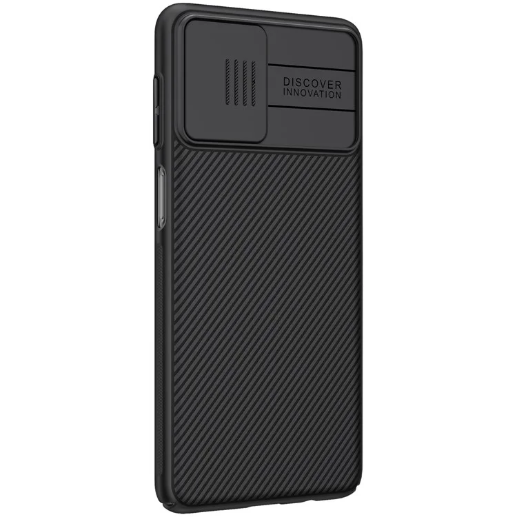 Copertura di Protezione Del Telefono PC Nillkin Camshield PC Coperchio di Processità Per Samsung Galaxy F62/M62 - Nero