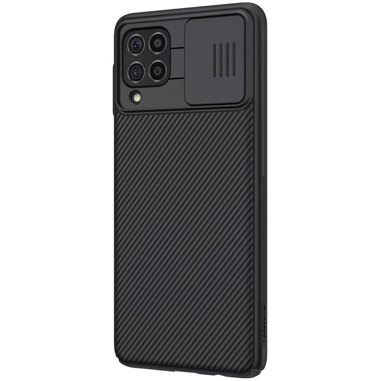 Copertura di Protezione Del Telefono PC Nillkin Camshield PC Coperchio di Processità Per Samsung Galaxy F62/M62 - Nero