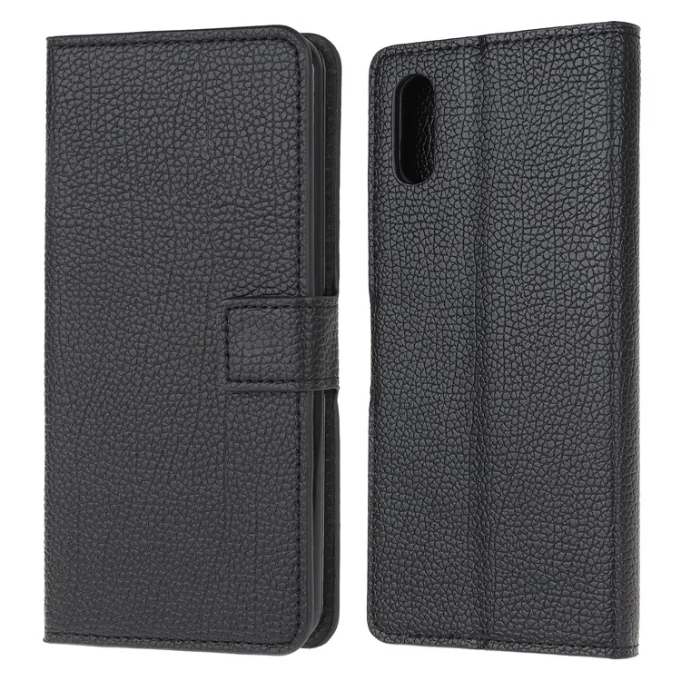 Étui de protection en cuir avec texture de litchi pour Samsung Galaxy Xcover 5