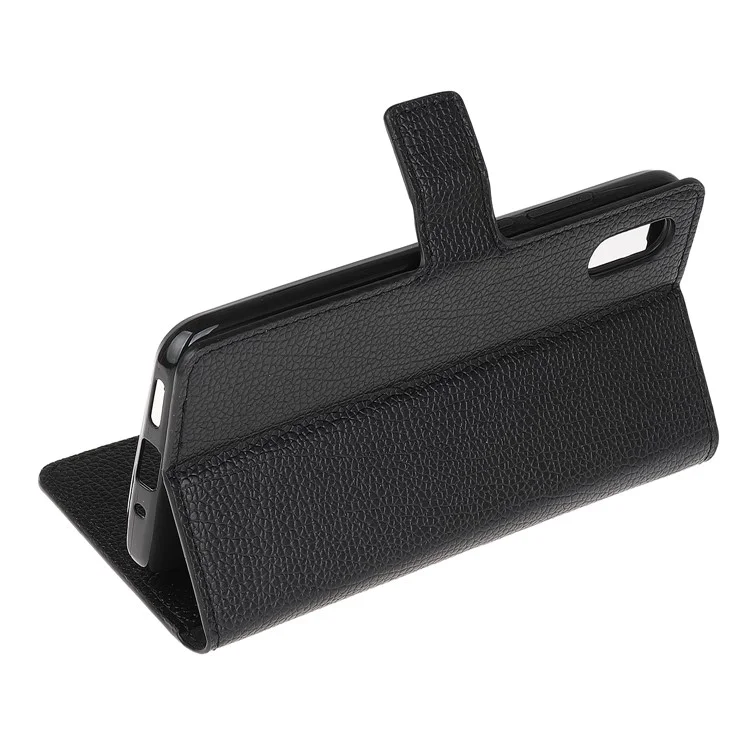 Étui de protection en cuir avec texture de litchi pour Samsung Galaxy Xcover 5