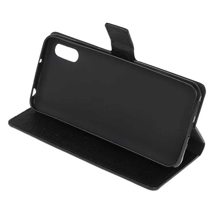 Étui de protection en cuir avec texture de litchi pour Samsung Galaxy Xcover 5