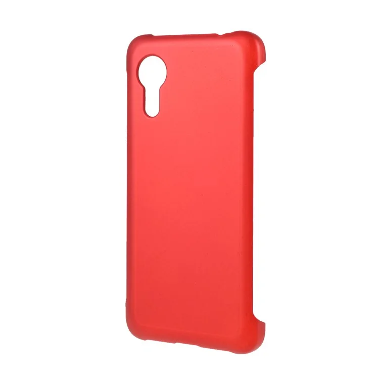 Rubberized Plastic Case for Samsung Galaxy Xcover 5 Hard Cell Phone Cover - Red