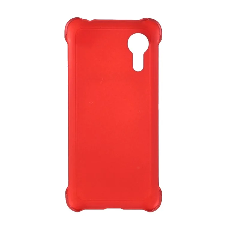 Rubberized Plastic Case for Samsung Galaxy Xcover 5 Hard Cell Phone Cover - Red