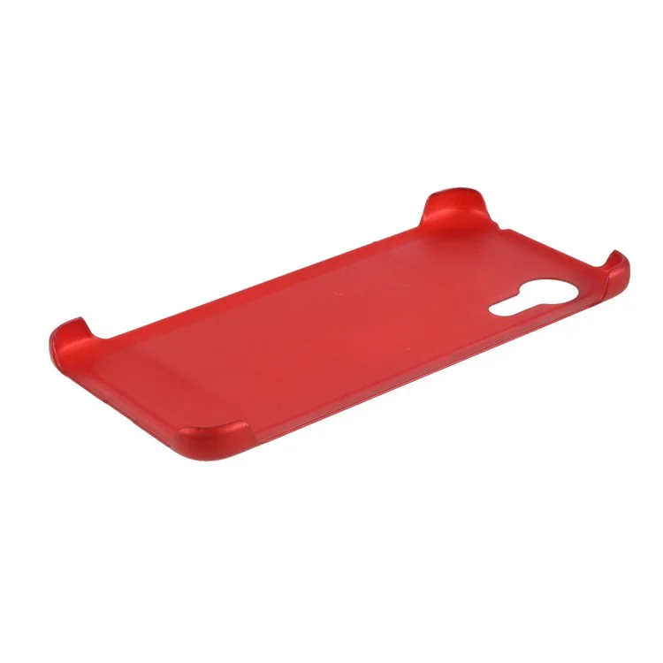 Rubberized Plastic Case for Samsung Galaxy Xcover 5 Hard Cell Phone Cover - Red