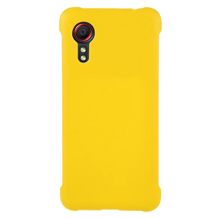 Gummierte Plastikhülle Für Samsung Galaxy Xcover 5 Hartes Handy-abdeckung - Gelb