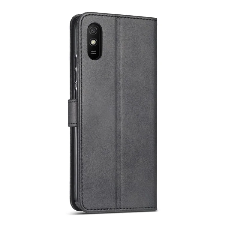 LC.IMEEKE Кожаный чехол-бумажник с подставкой для Samsung Galaxy A02 / M02 (европейская версия) - черный