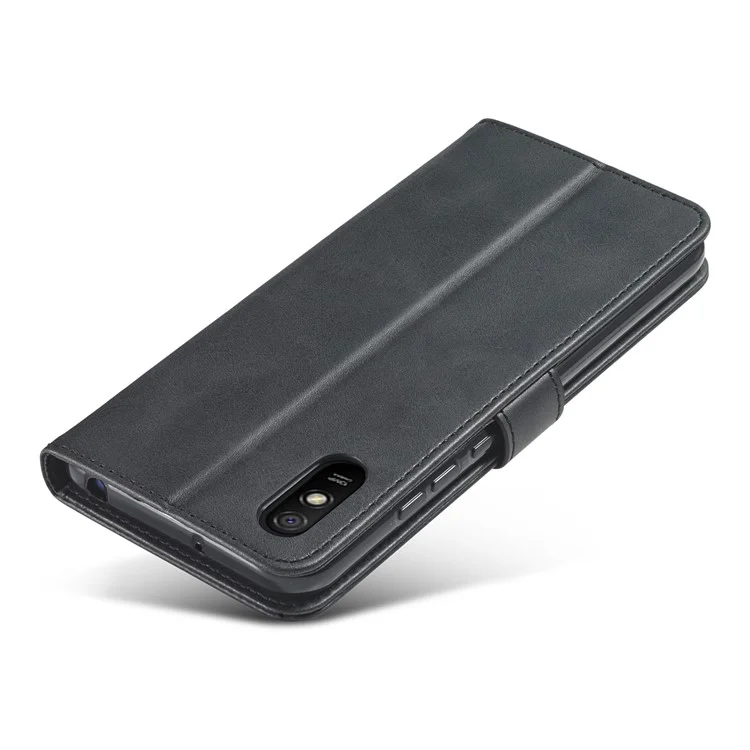 LC.IMEEKE Кожаный чехол-бумажник с подставкой для Samsung Galaxy A02 / M02 (европейская версия) - черный