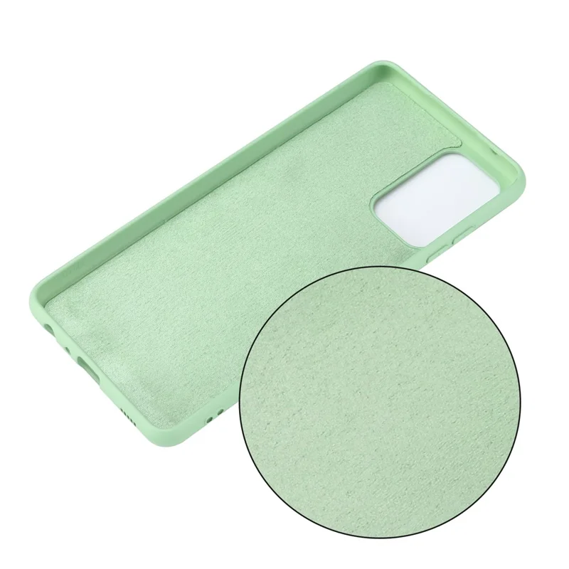 For Samsung Galaxy A52 4G/5G/ A52s 5G Anti-scratch Soft Liquid Silicone Phone Case Protective Cover Shell - Green