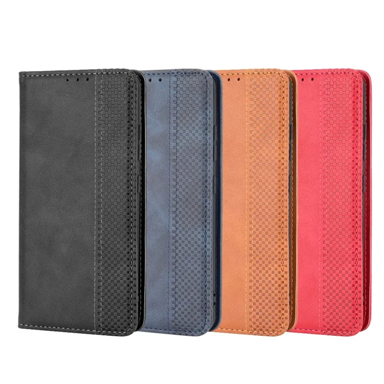 Copertina Per Portafoglio Per la Custodia Del Telefono in Stile Vintage Magnetico Per Samsung Galaxy A32 4G (versione Statunitense) - Nero