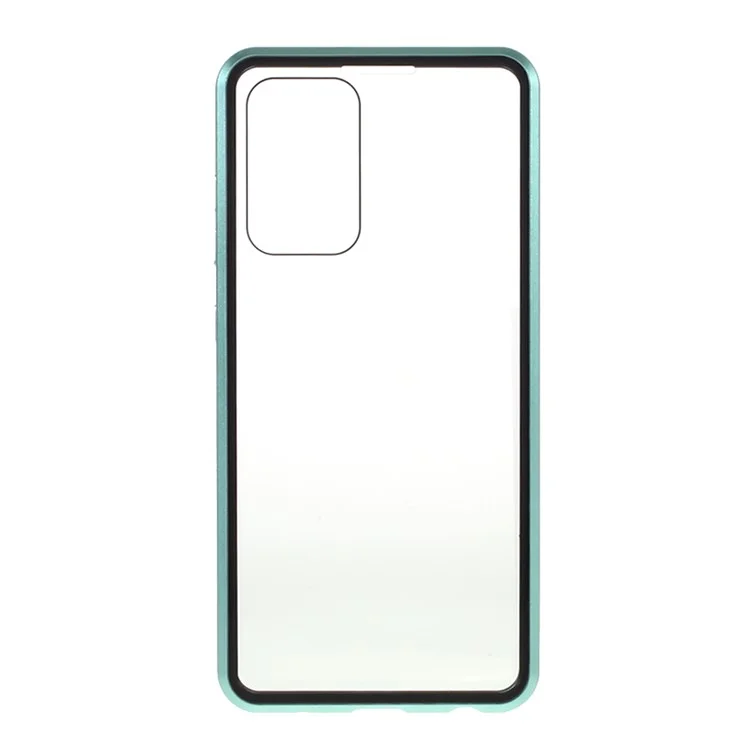 Lock Installation Metallrahmen + Doppeltes Mit Temperatur Getemperter Glas Stoßdämpfer Telefon Für Samsung Galaxy A52 5g/4g/a52s 5G - Grün