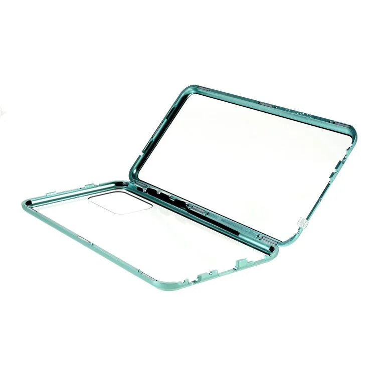 Lock Installation Metallrahmen + Doppeltes Mit Temperatur Getemperter Glas Stoßdämpfer Telefon Für Samsung Galaxy A52 5g/4g/a52s 5G - Grün