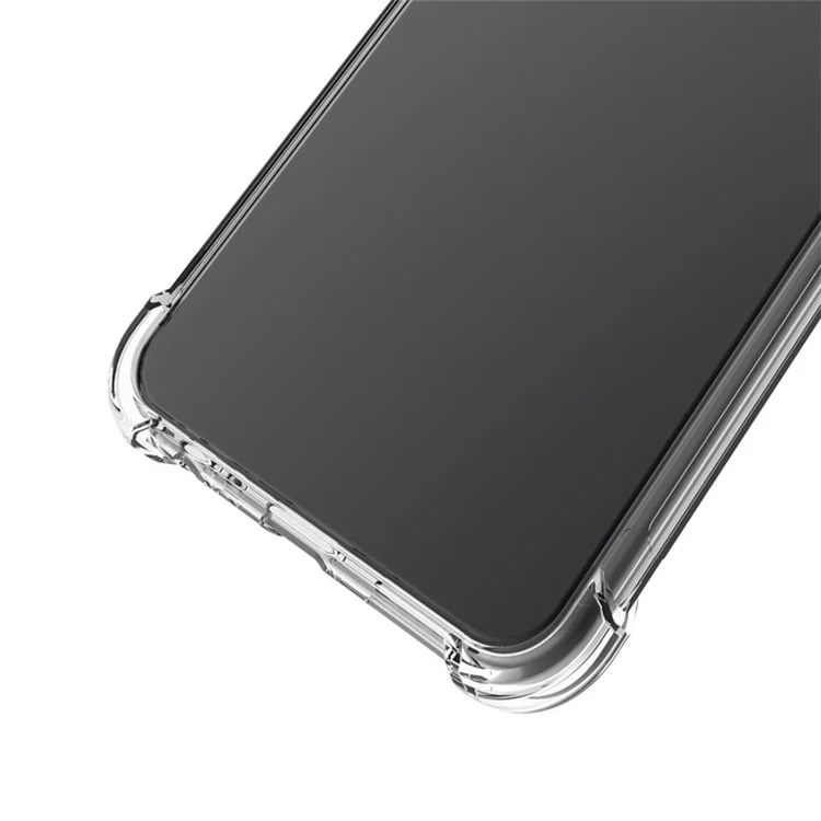 IMAK Full Protection Cushioned Four Corner TPU Soft Case [with Screen Protector] for Motorola Moto E7 Power/Moto E7i Power - Transparent