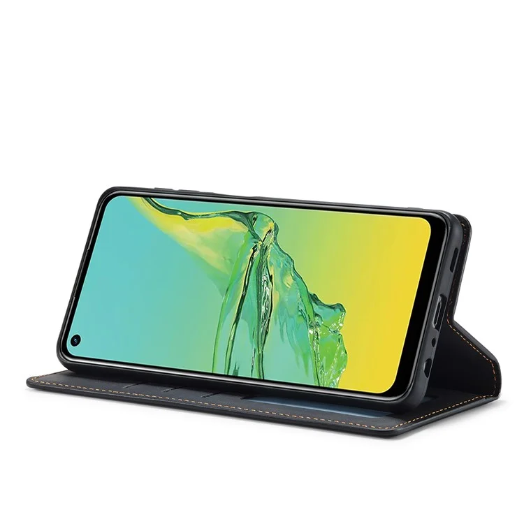 Forwenw Fantasy -serie Hautgefühl Ledertasche Für Samsung Galaxy A32 5G/M32 5G - Schwarz