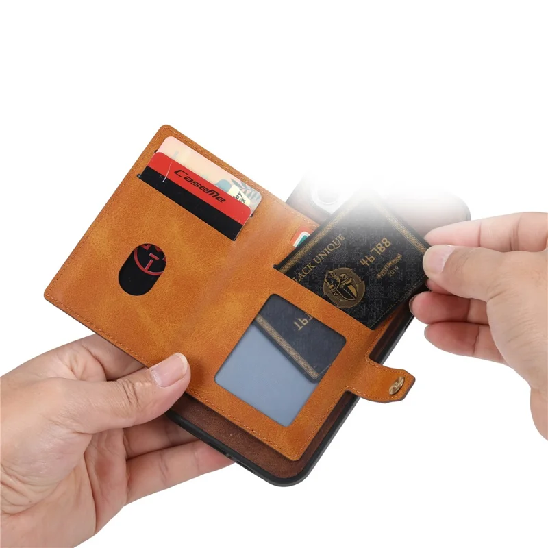 PU Leather Coated TPU Case [Card Slots] [Kickstand] for Samsung Galaxy A32 5G/M32 5G - Black