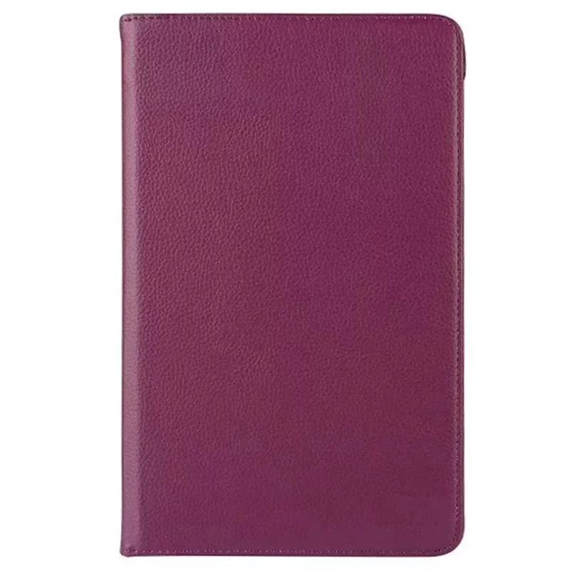 Litchi Texture Rotary Stand Leather Tablet Case for Samsung Galaxy Tab A 10.1 (2016) T580 T585 - Purple