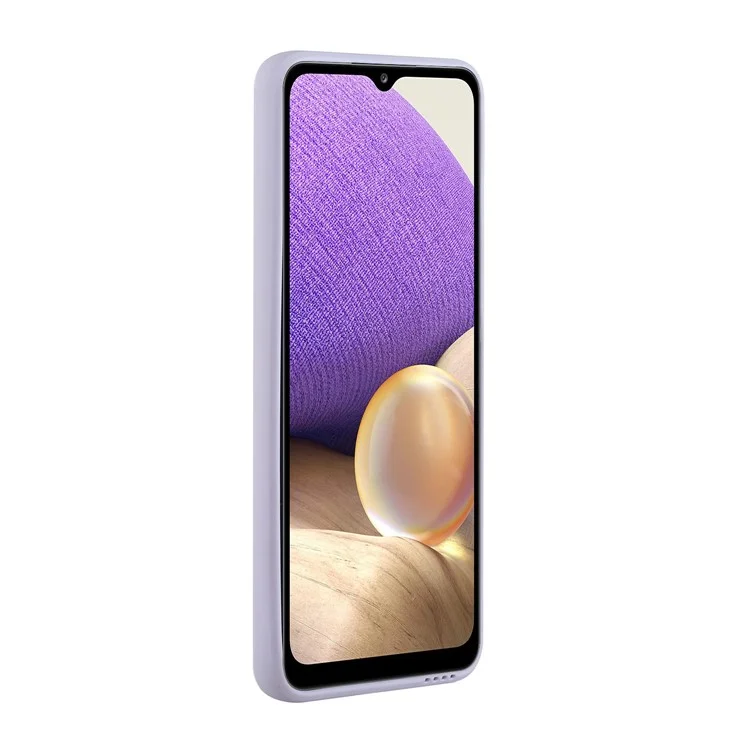 Stoßfeste, flexible TPU-Handyhülle mit Kartenfach für Samsung Galaxy A72 4G/5G - Lila