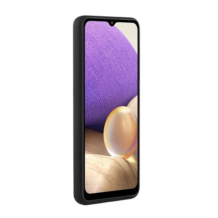 Coque de téléphone en TPU souple et bien protégée avec support pour cartes pour Samsung Galaxy A52 4G/5G / A52s 5G - Noir