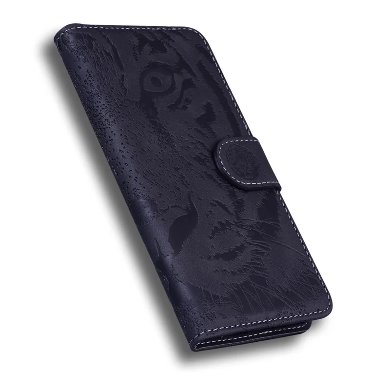 Imprinted Tiger Pattern Leather Wallet Cover Case with Stand for Samsung Galaxy A32 4G (EU Version) - Black