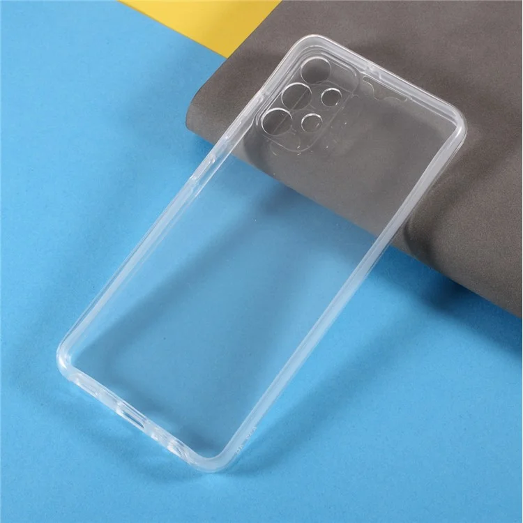 Capa Protetora Híbrida de PET na Parte Frontal + Armação de TPU + Painel Traseiro Acrílico Transparente de Cobertura Total para Samsung Galaxy A32 4G