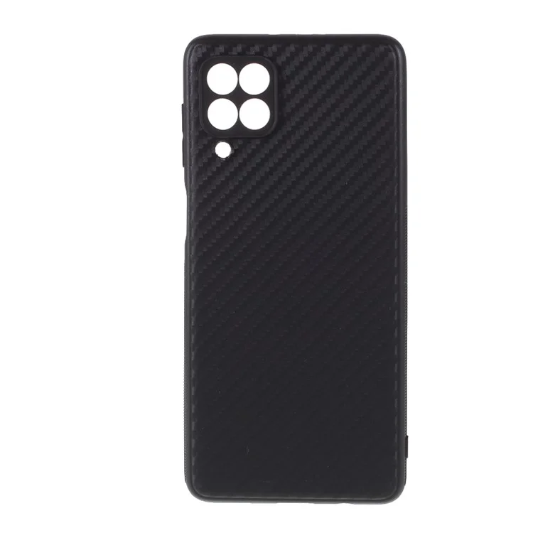 Custodia posteriore per telefono cellulare in fibra di carbonio texturizzata TPU per Samsung Galaxy M62 / F62