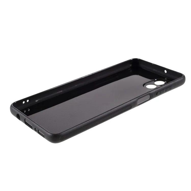 Custodia posteriore per telefono cellulare in fibra di carbonio texturizzata TPU per Samsung Galaxy M62 / F62