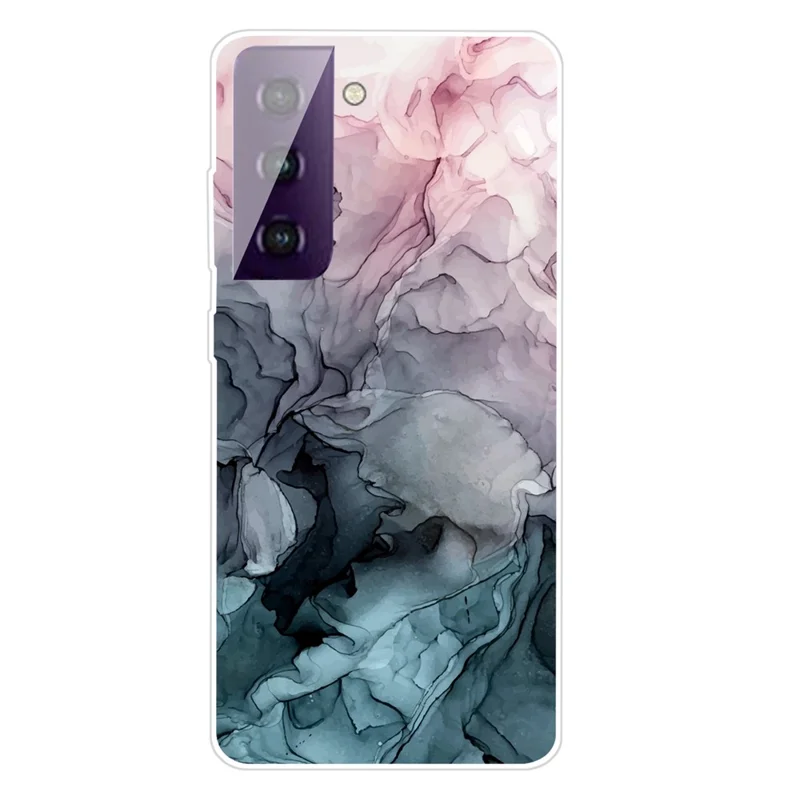 Marble Pattern TPU Cell Phone Case for Samsung Galaxy S21 FE - Style A
